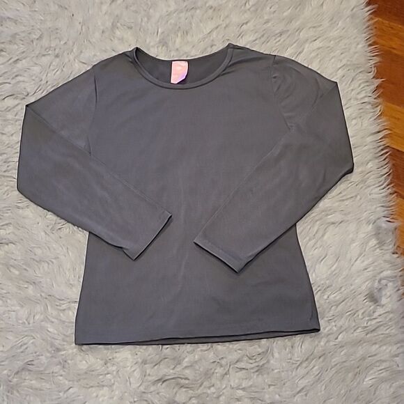 Tru fit gray polyester thermal long sleeve shirt size large - Picture 1 of 4